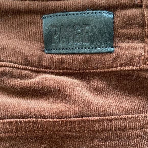 PAIGE Cindy RoseWood Stretch Ribbed Corduroy Pants Jean Size 27 - Picture 9 of 12